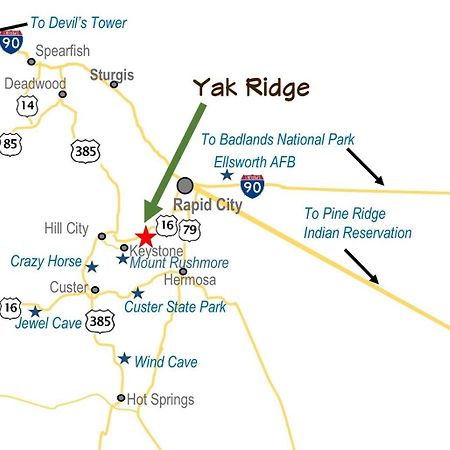 奇斯顿Yak Ridge Cabins And Farmstead By Mount Rushmore别墅 外观 照片
